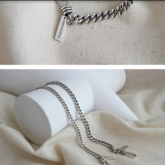 NEW S925 Unisex Castor Pollux Bangle Bracelet - Picture 6 of 13